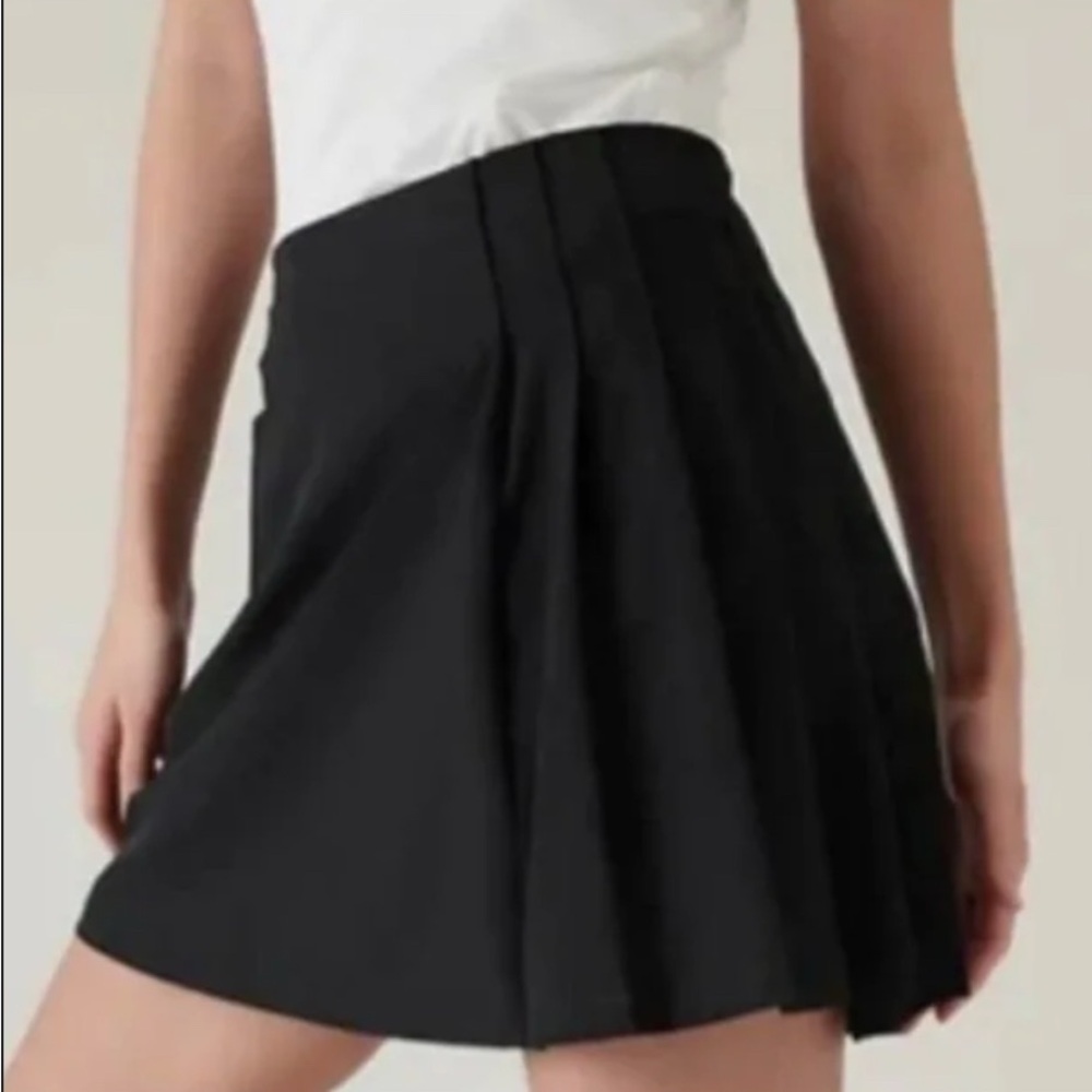 Black Pleated Skort